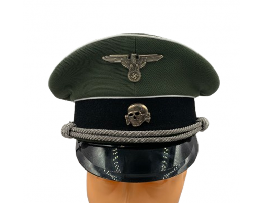 SS officer's cap, gabardine, Kamgarn (#309 )